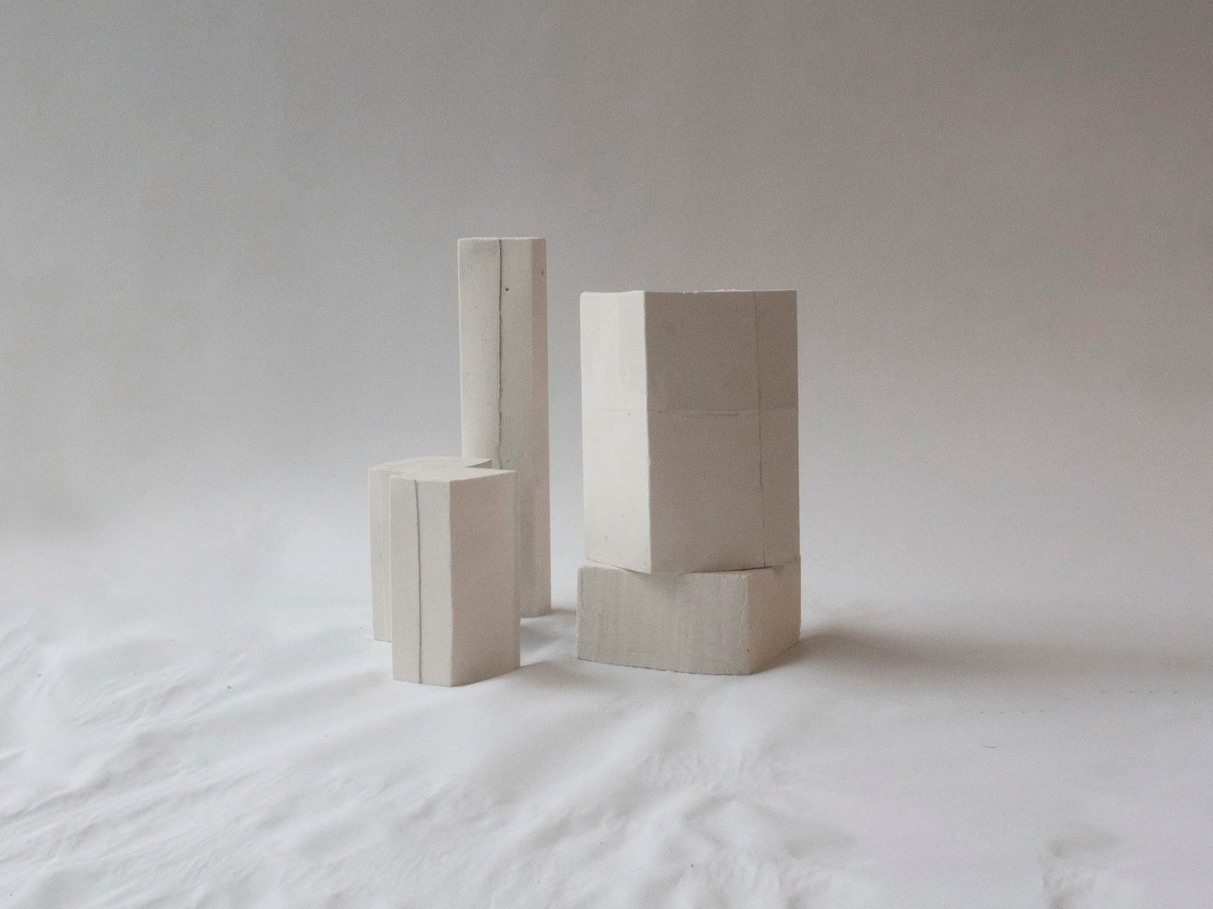 Study: Stacked Plaster Blocks