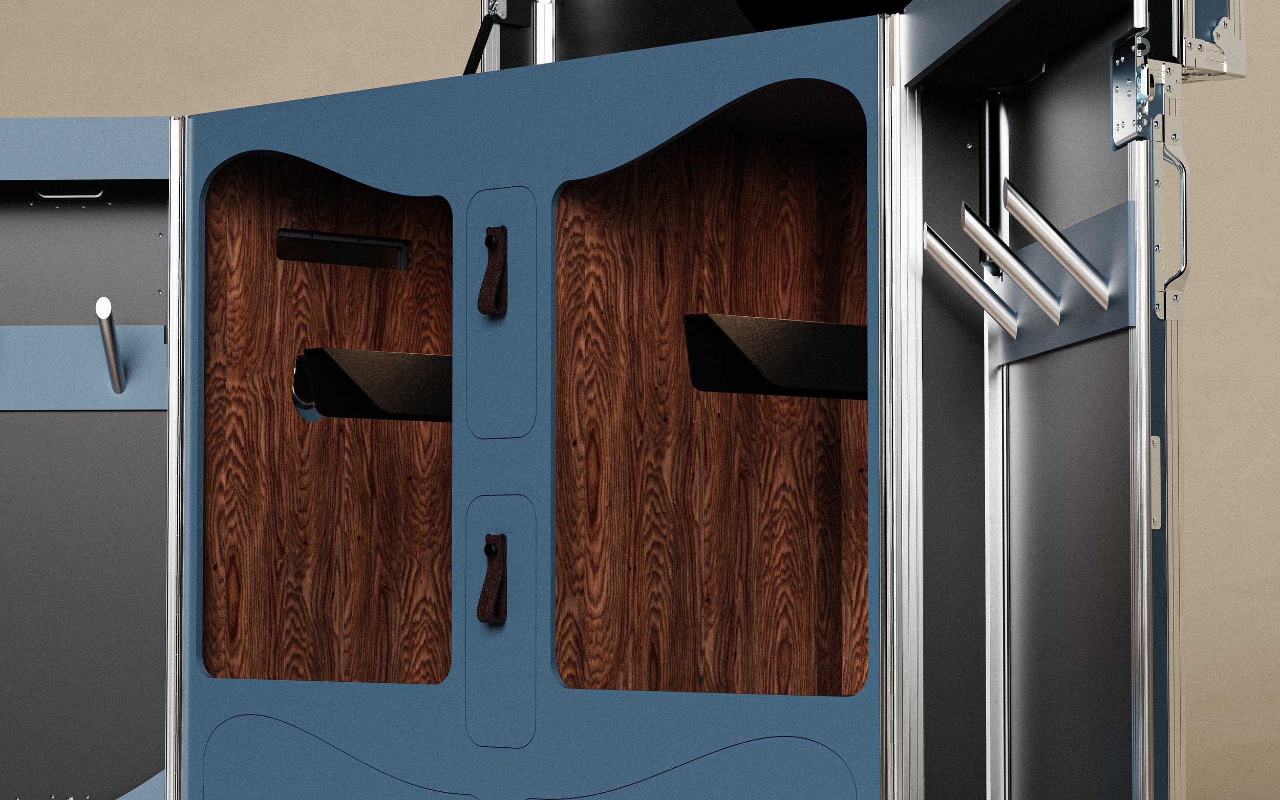 Luxury equine locker with durable and refined design