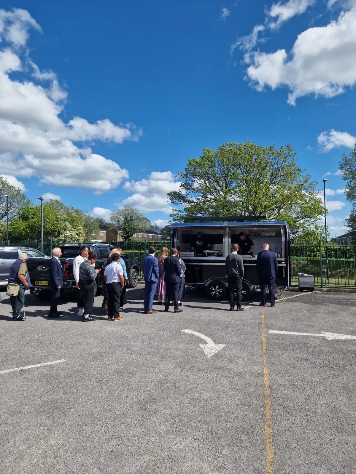 Mobile coffee setup within craft services for film production crews needing quick refreshments
