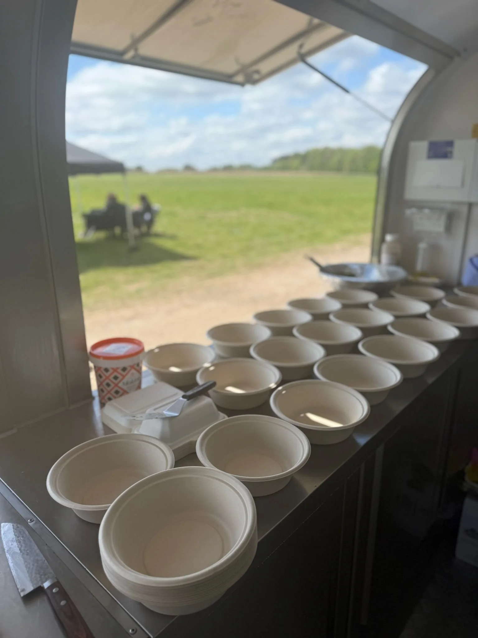 Mobile barista coffee cart setup for events and film productions in London