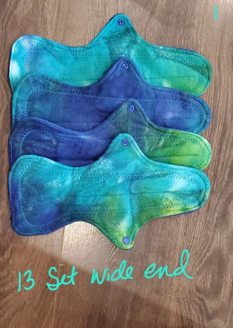 13 inch set wide end cool tie-dye