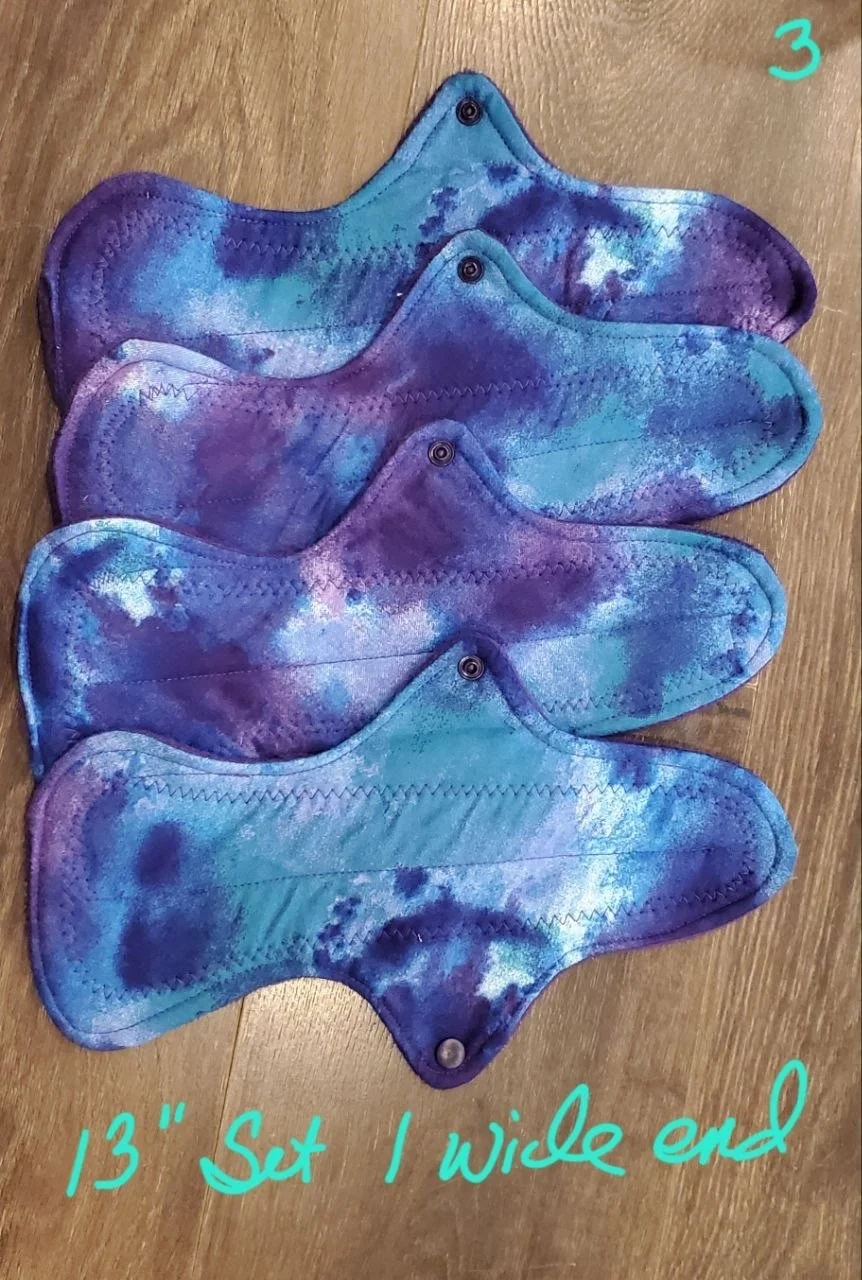 13 inch wide end cool tie-dye