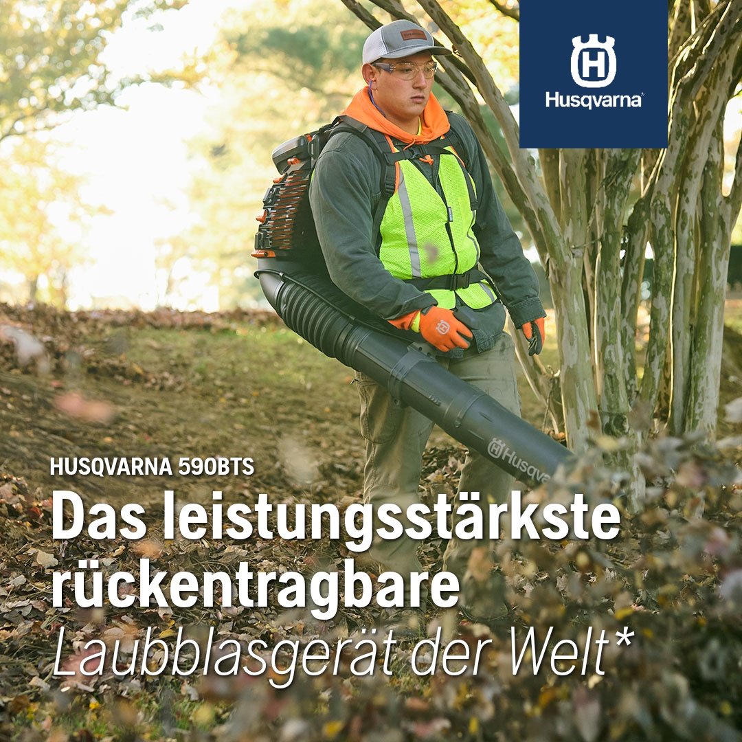 Erleben Sie unvergleichliche Leistung! Husqvarna 590BTS ist ein sehr leistungsf&auml;higes r&uuml;ckentragbares Laubblasger&auml;t f&uuml;r anspruchsvolle Aufgaben, das eine Blaskraft von 56 N und einen Luftdurchsatz von 2.100 m&sup3;/h bei einer D&u