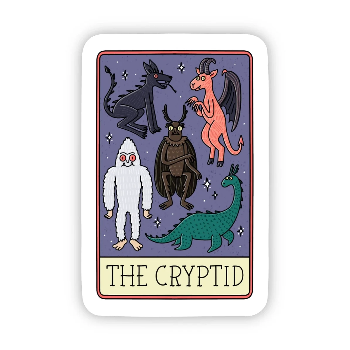 The Cryptid - Tarot Card Sticker