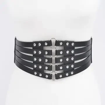 Stud Waist Elastic Belt
