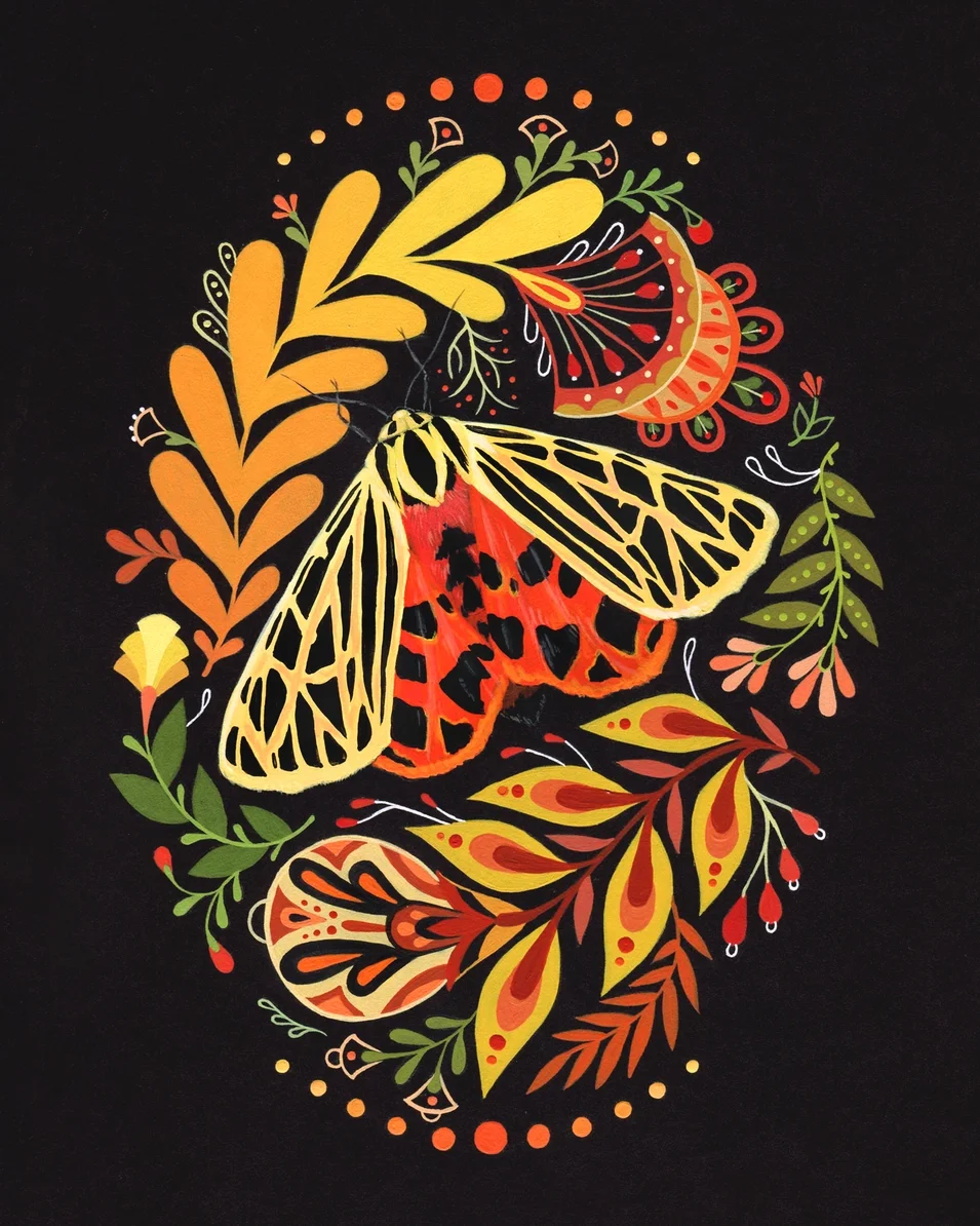 Moth to a Flame print