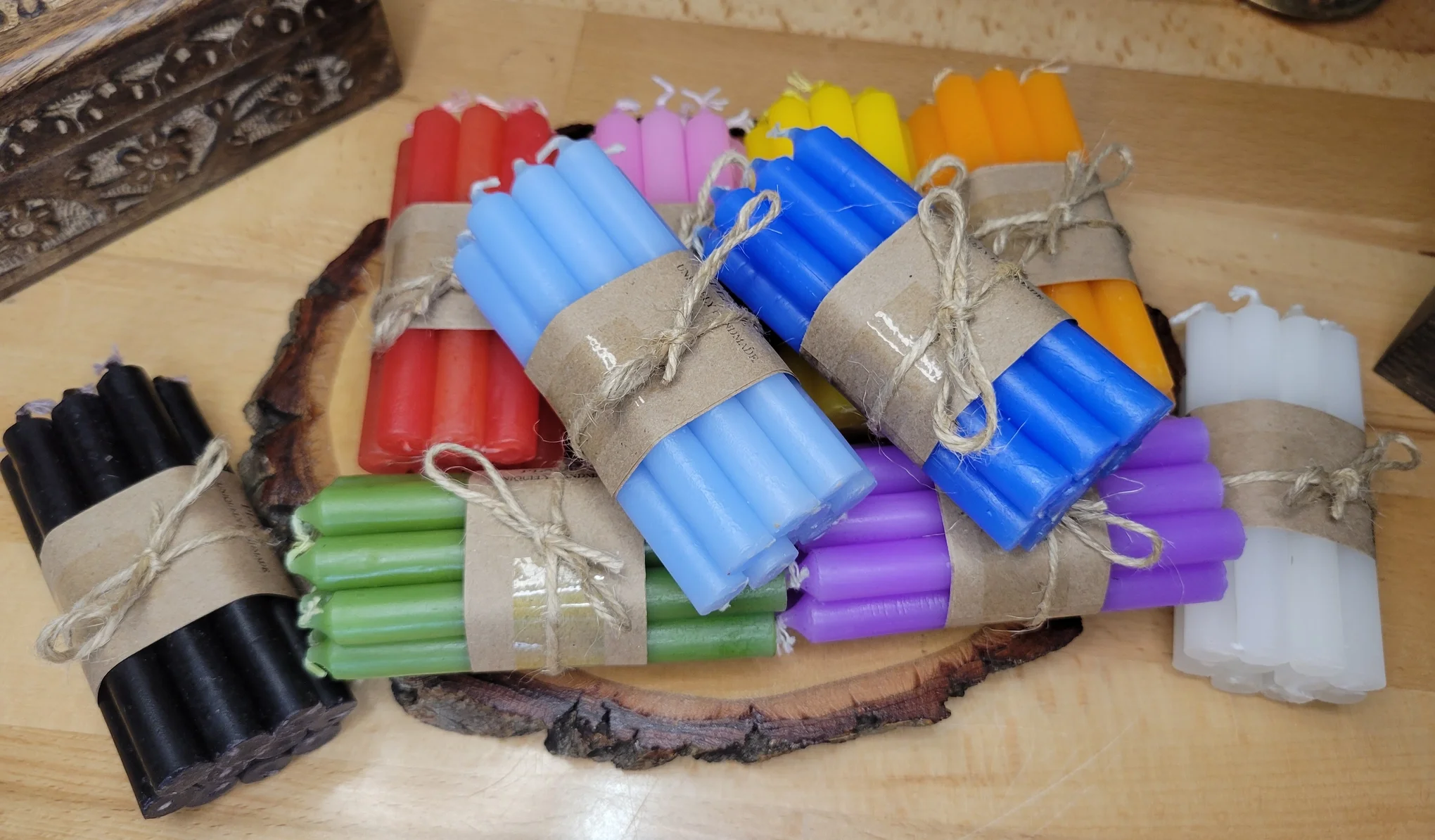 Colored spell candles, Chime Candle