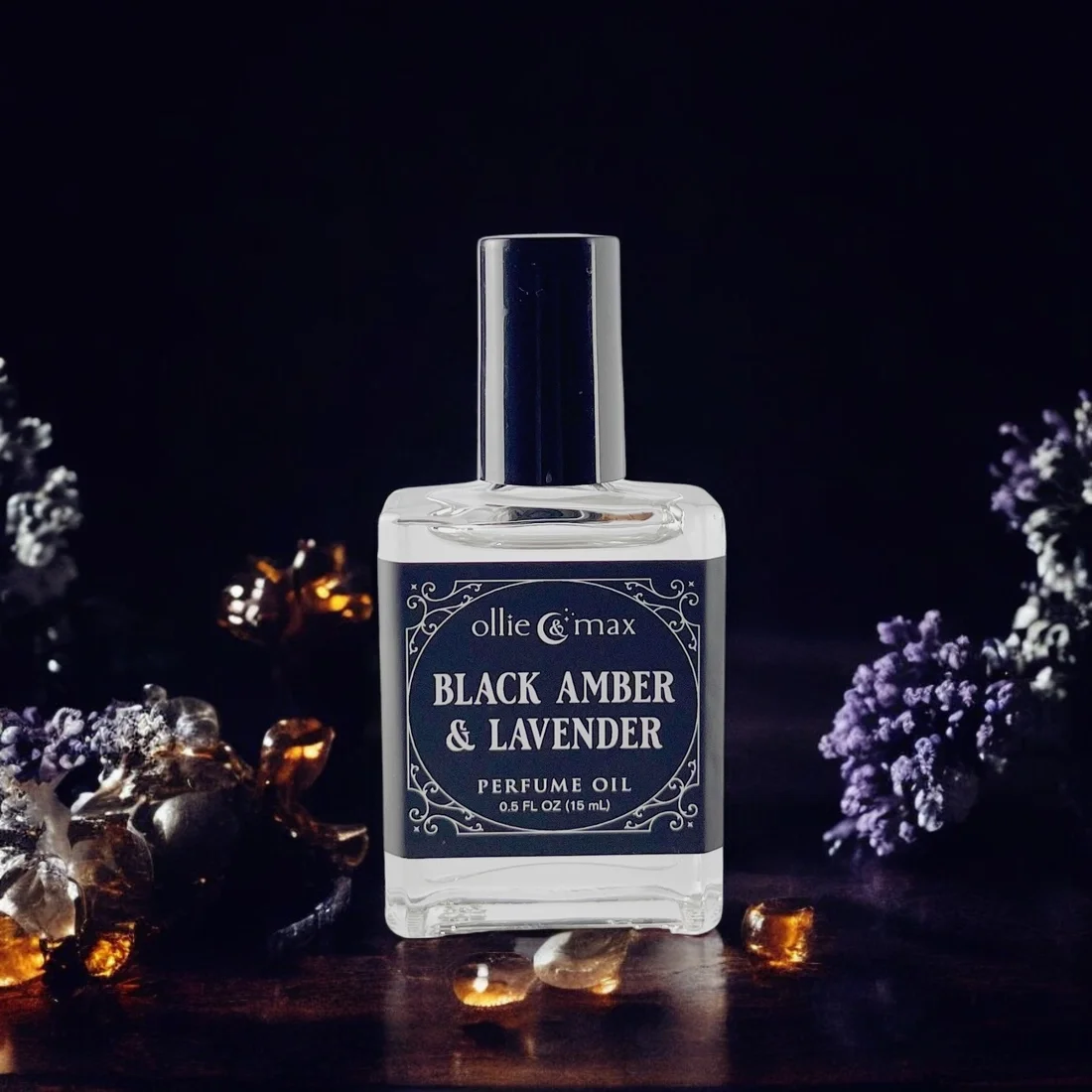 Black Amber And Lavender Vegan Perfume Oil