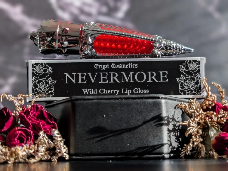 NEVERMORE - (Silver Edition) Red wild cherry lip gloss