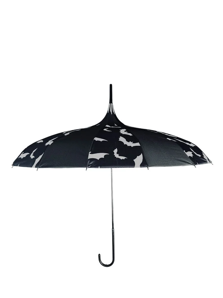 MARCELINE BAT PARASOL - BLACK/WHITE