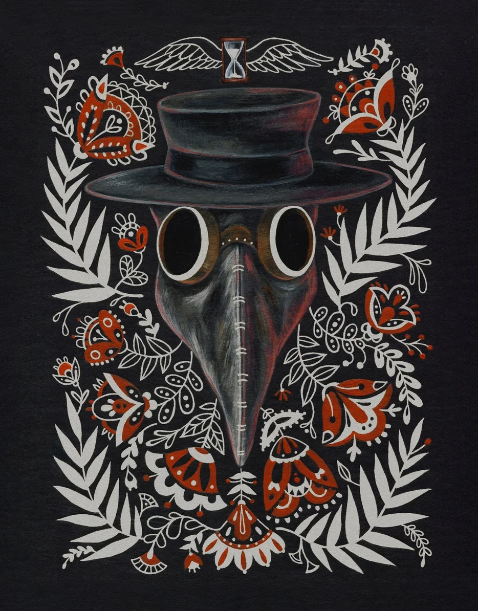 DR Plague print: Silver