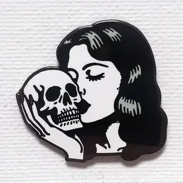 Skull Woman Pin