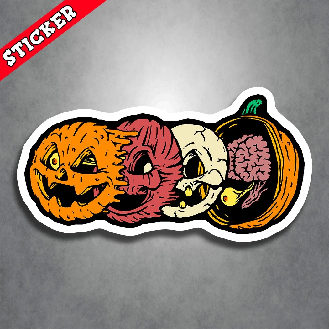 Pumpkin Face - Sticker