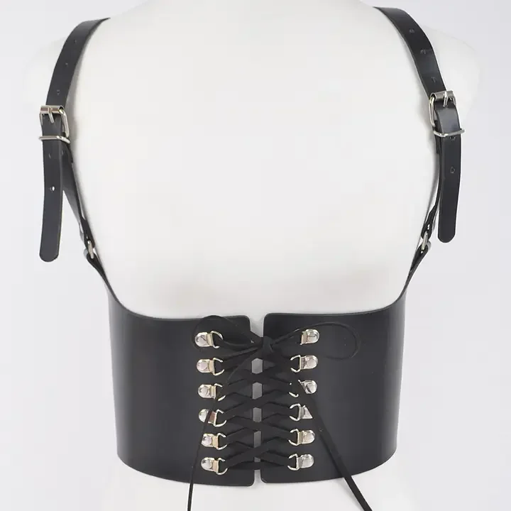 Vegan Leather Corset Harness Belt