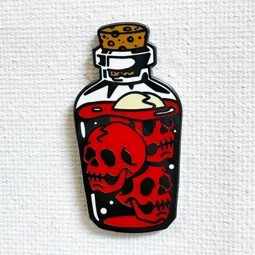Skull Bottle Pin
