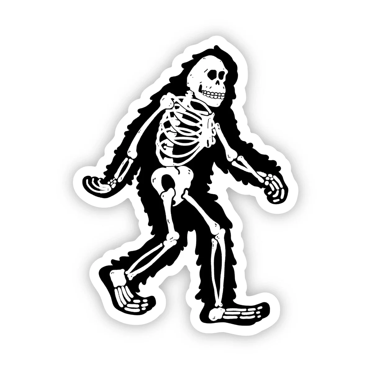Bigfoot Skeleton - Sticker