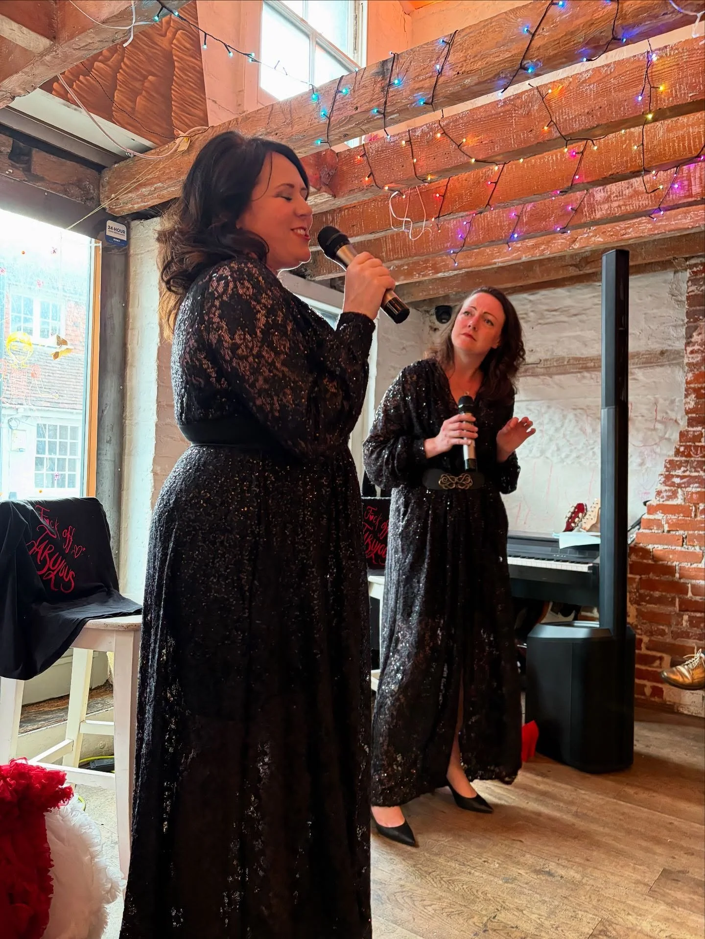 Only got one sneaky photo of these beauties, but if you see @bellestreetduo performing near you then I heartily recommend going to see them! Very funny and well observed cabaret. Hope to see you in the Midlands sometime, ladies!