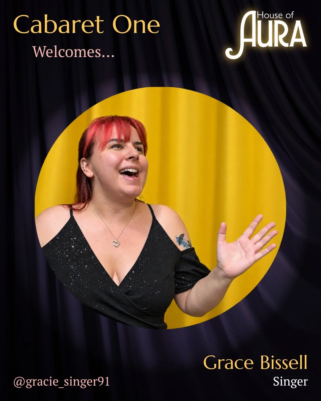 Next up we welcome our first musical act: Grace Bissell. Grace has been singing for over 20 years, in countless productions. She has a special love for musical theatre.

Cabaret One performs at the Ron Barber Studio @crescenttheatre on Friday, 4th Se