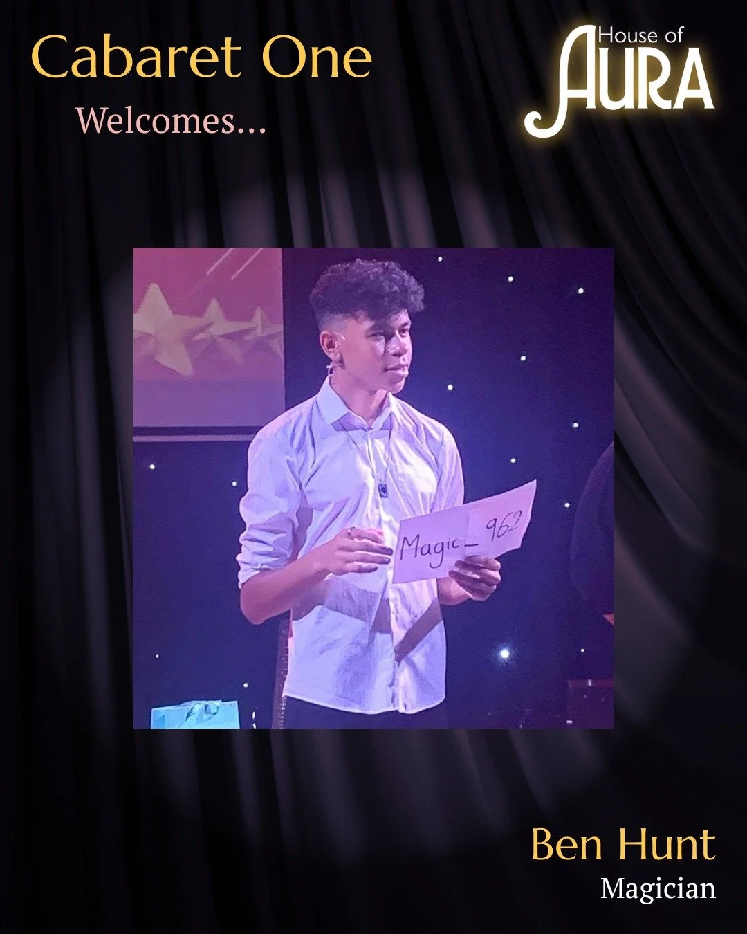 Arrive early and catch our pre-show entertainment: magician, Ben Hunt! Ben has been performing magic since childhood, playing in spaces as large as the NEC, and was even shortlisted for Britain&rsquo;s Got Talent in 2025. Ben will also be making his 