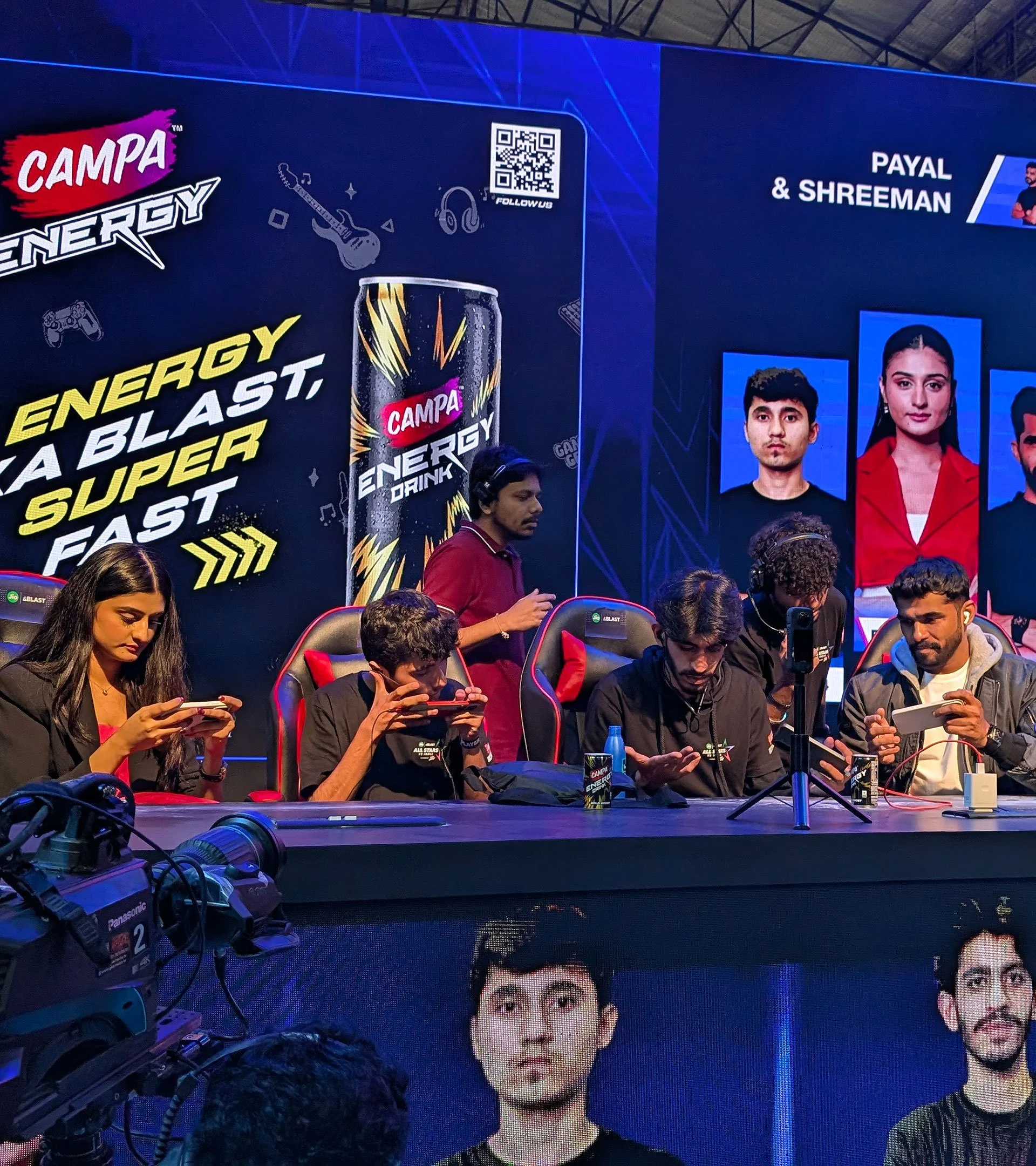 JioBLAST All Stars vs India presented by Campa Energy, featuring leading creators Payal Gaming and ShreeMan LegenD