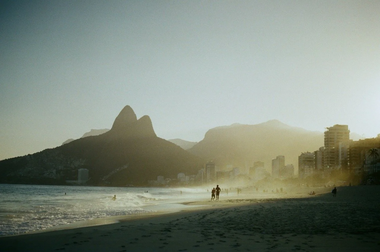 Beach at sunset in Brazil