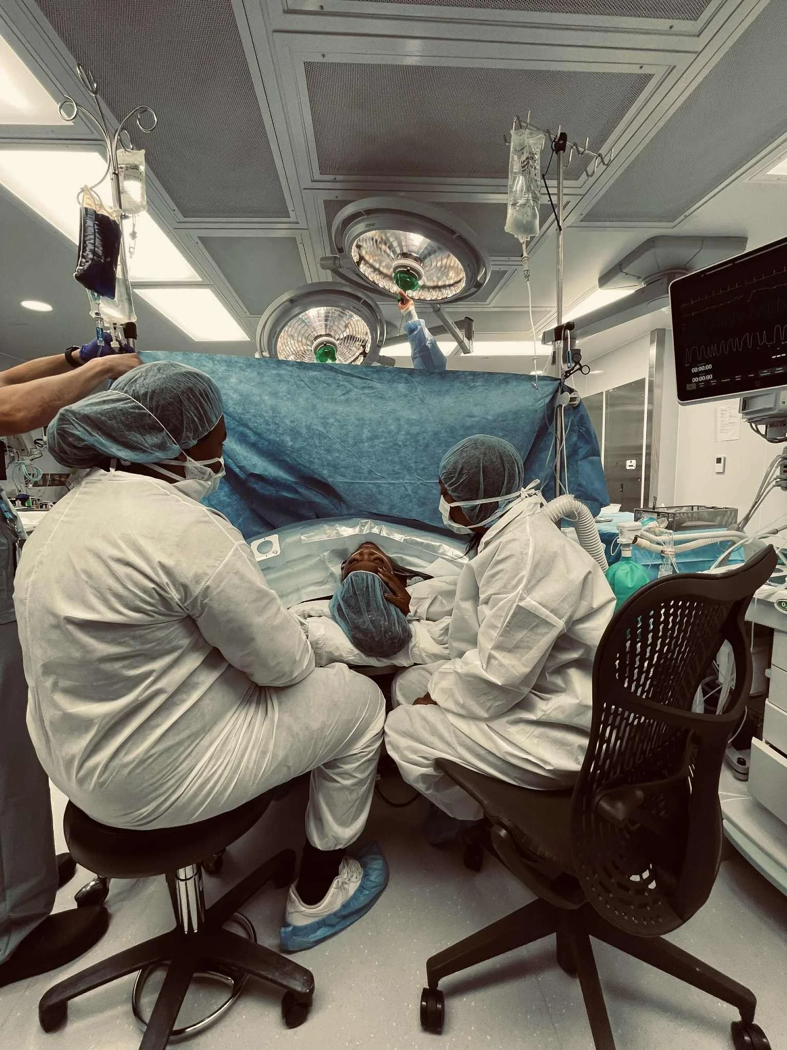 Bree Stallings, Doula during baby's delivery