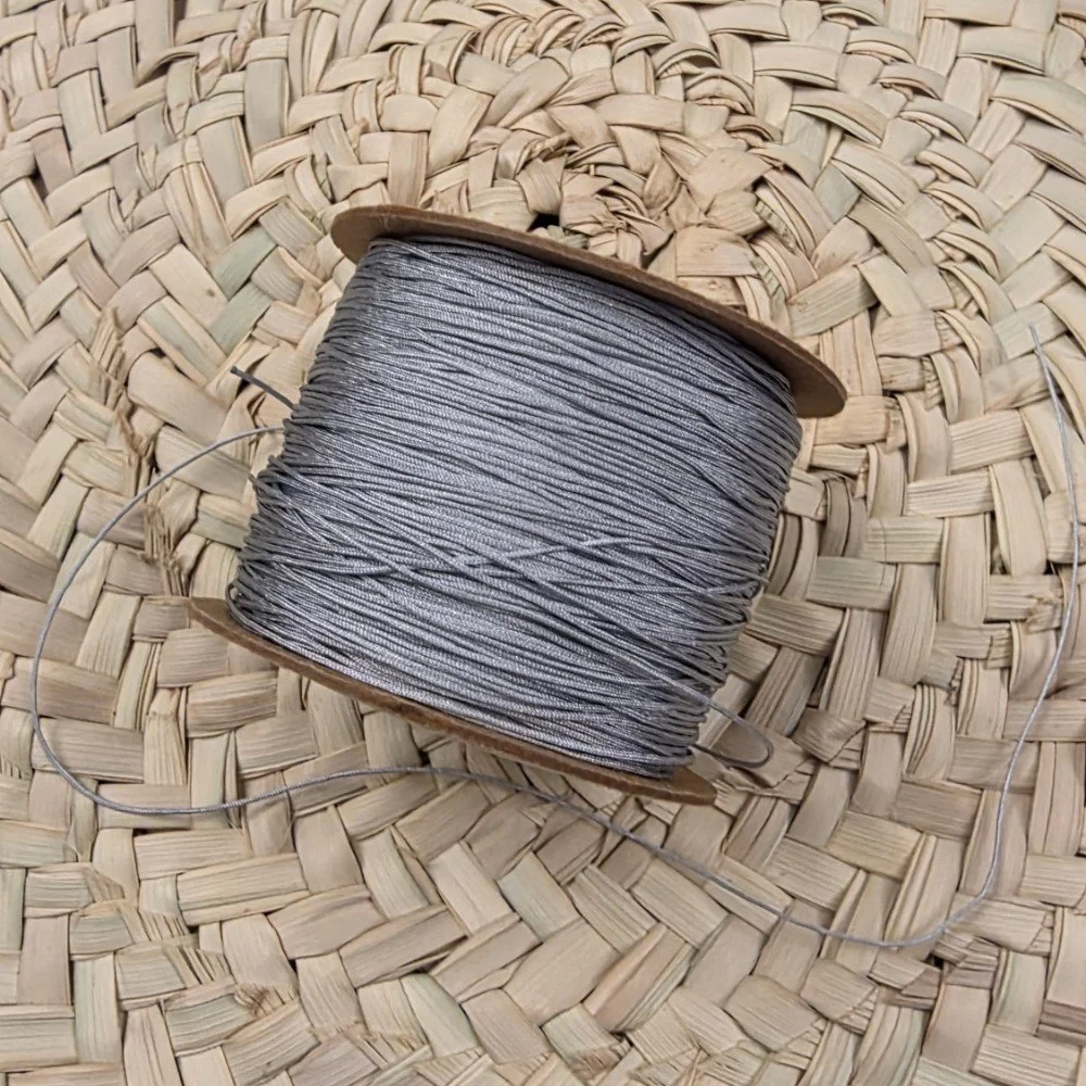 Fil de Jade gris 5 mm