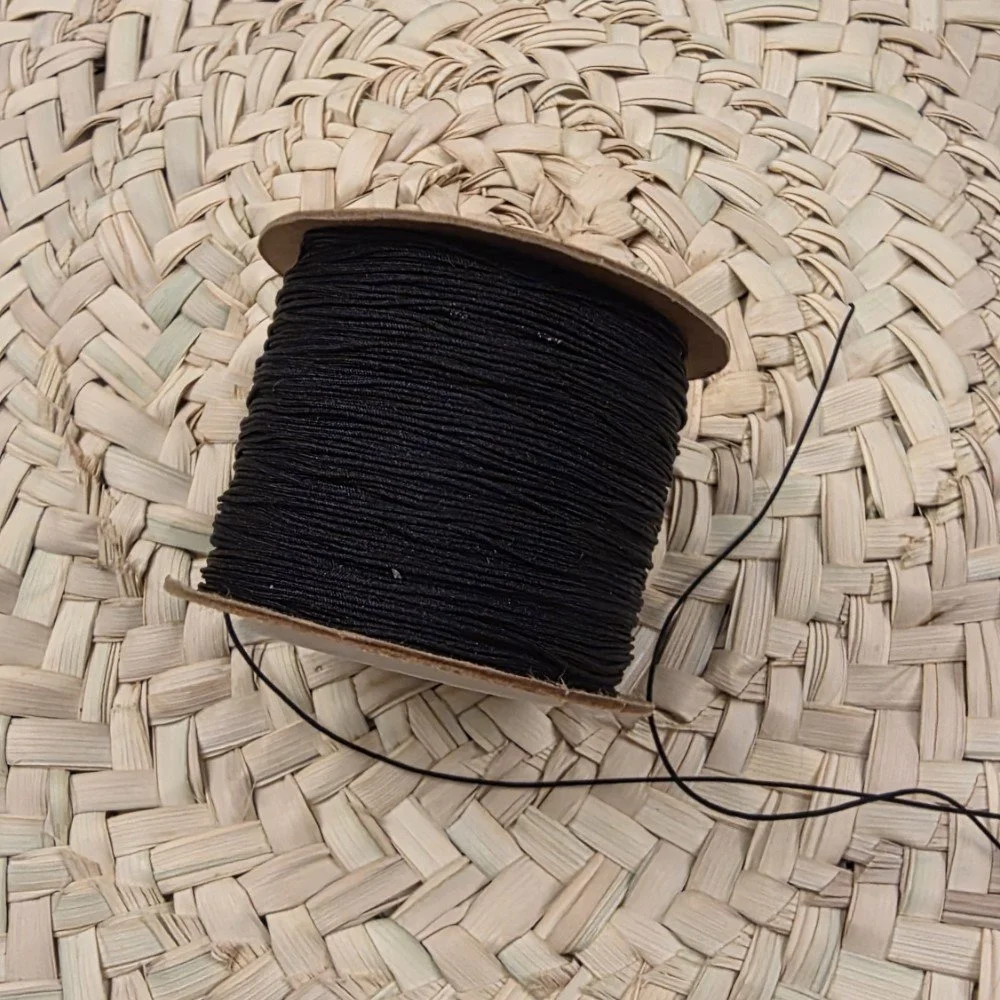 Fil de Jade Noir 5 mm