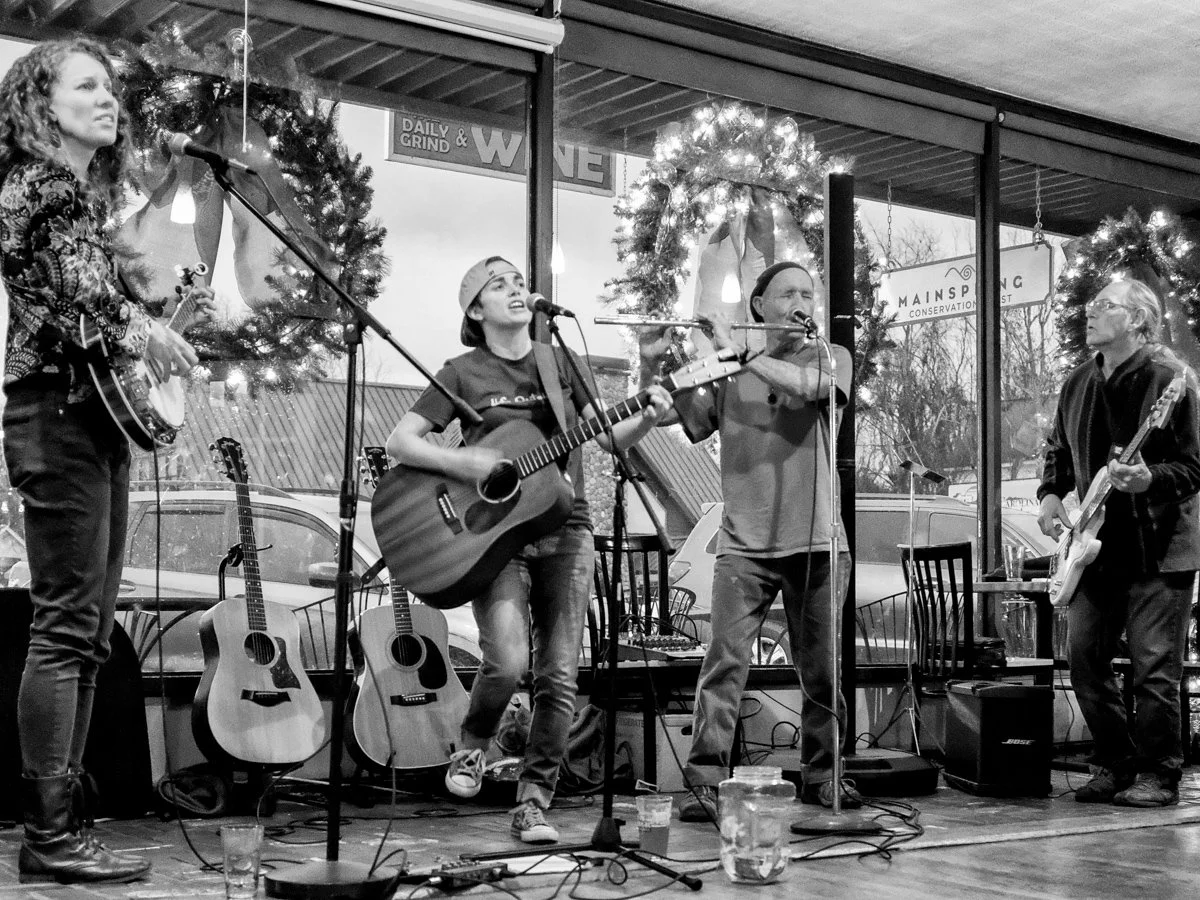 Liz Petty and her band, Murphy NC