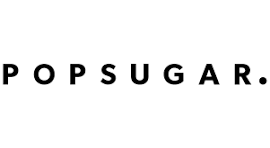 PopSugar logo with black text on a white background.