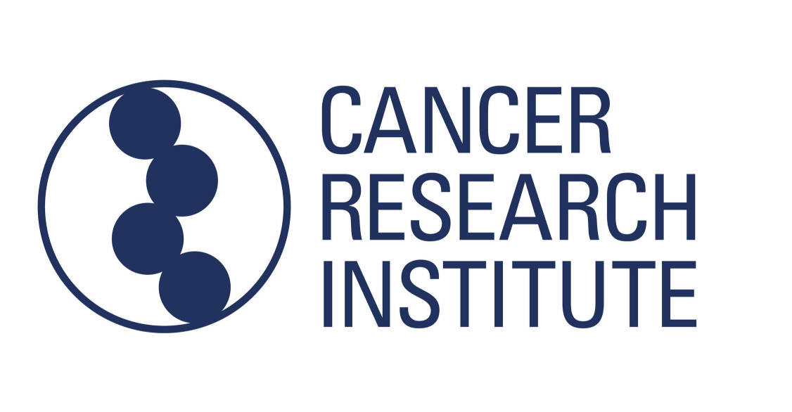 Logo of the Cancer Research Institute featuring a circular design with five connected circles and the text 'Cancer Research Institute' in bold blue letters.