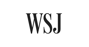 The logo of The Wall Street Journal with the initials 'WSJ' in black text.