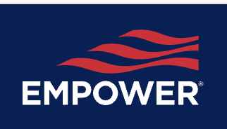 Empower logo with three red wavy lines above the word 'EMPOWER' in white text on a dark blue background.