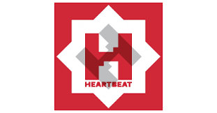 A red and white logo with the word Heartbeat and a stylized letter H.