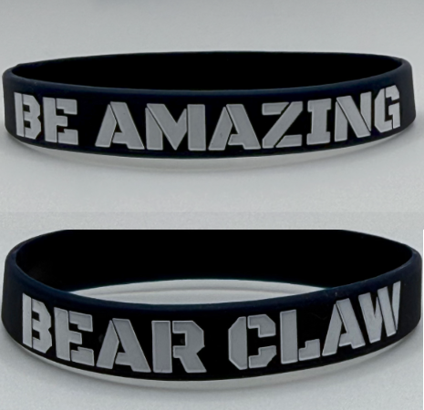 "Be Amazing" Bear Claw Wrist Bands