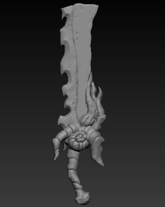 Z-Brush sculpt of the blade
