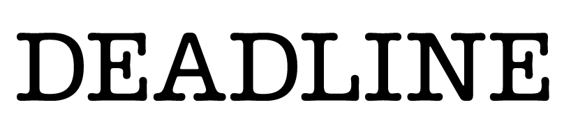 The word "DEADLINE" written in bold, black, uppercase letters.