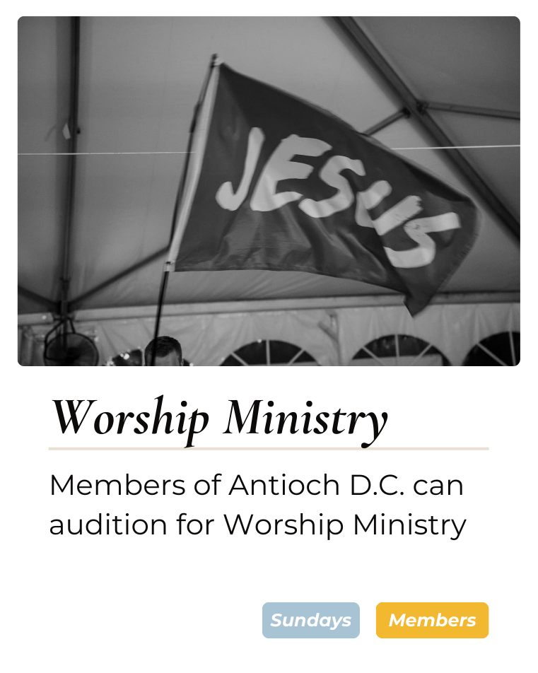 Worship Ministry at Antioch DC