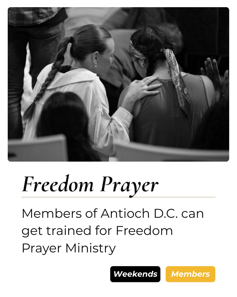 Freedom Prayer Team at Antioch DC