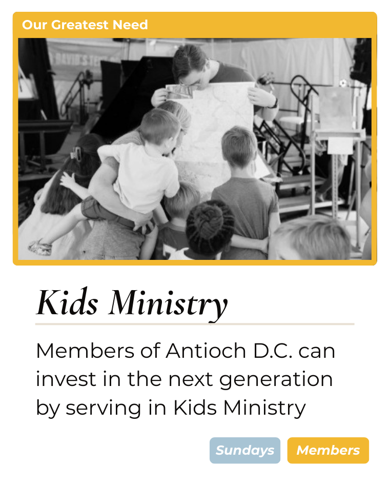 Kids Ministry at Antioch DC