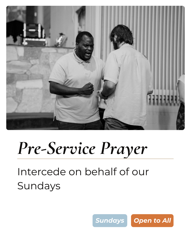 Pre-Service Prayer at Antioch DC