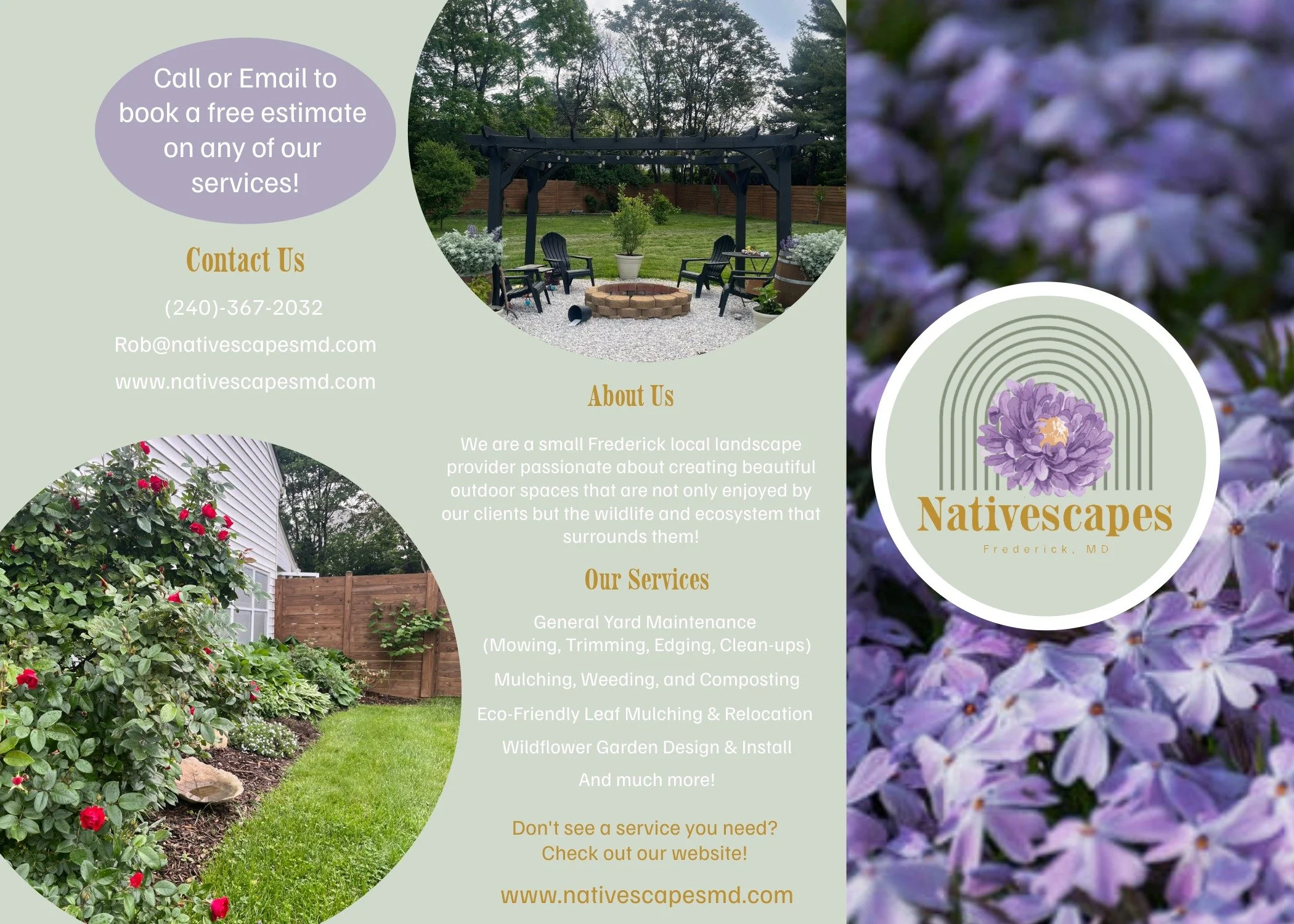 Lawn care and landscaping services that we offer in Frederick MD