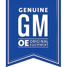 Genuine GM OE original equipment logo in blue and white