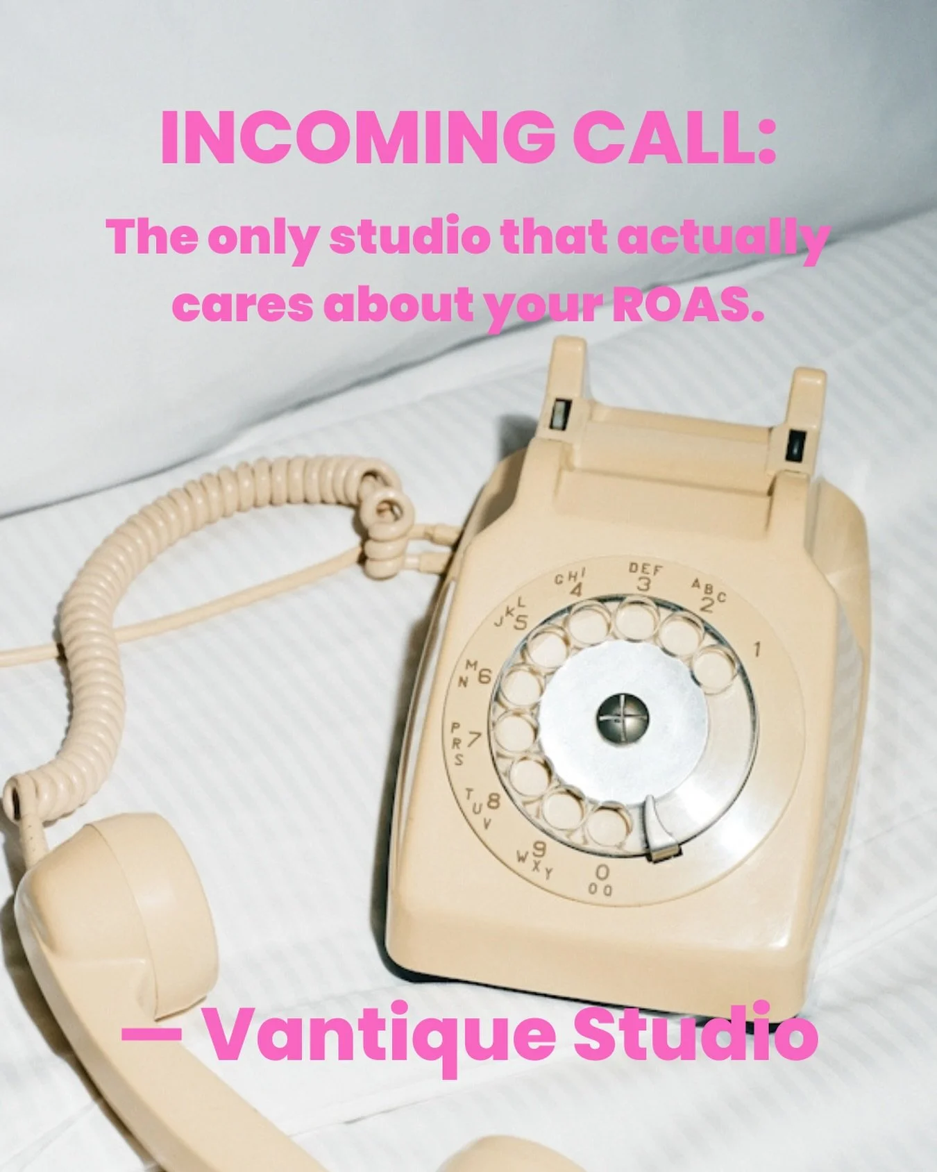 Pick up the phone. Your data is calling. 📞
Most agencies are busy ghosting you when the numbers drop. We&rsquo;re the ones who stay on the line until the performance is back where it belongs.
Vantique Studio isn&rsquo;t just another content factory.