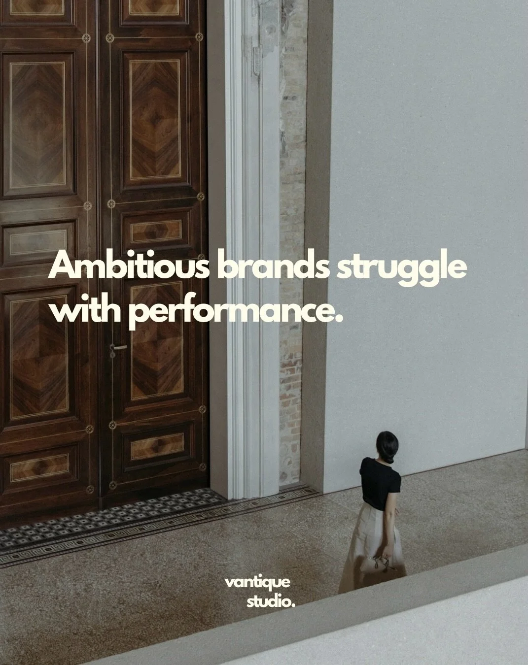 Ambitious brands don&rsquo;t struggle with performance because they don&rsquo;t understand marketing.

They struggle because they care.

They care about design.
About positioning.
About how their brand feels.

And most performance content ignores exa