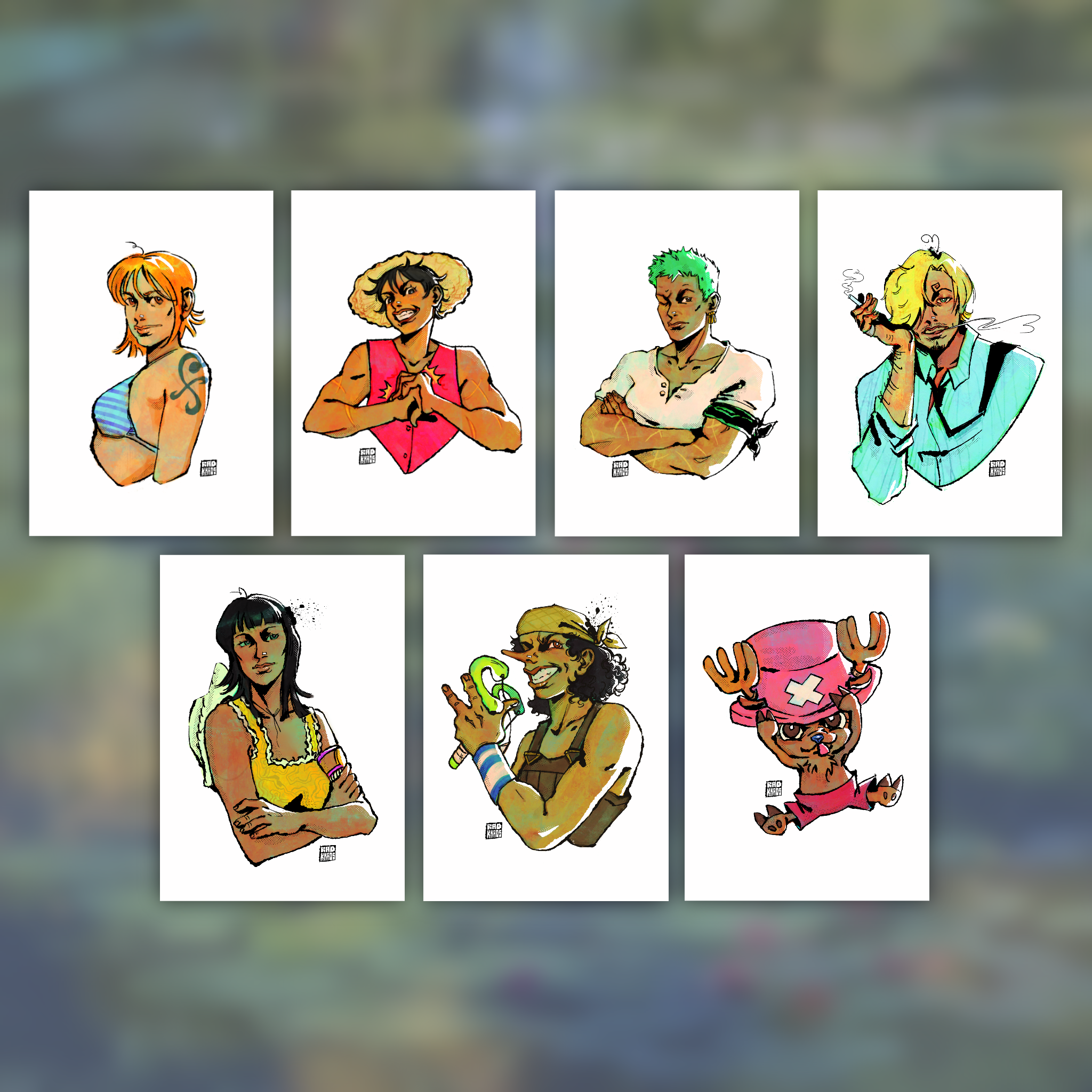 Mugiwaras' Mini Print
