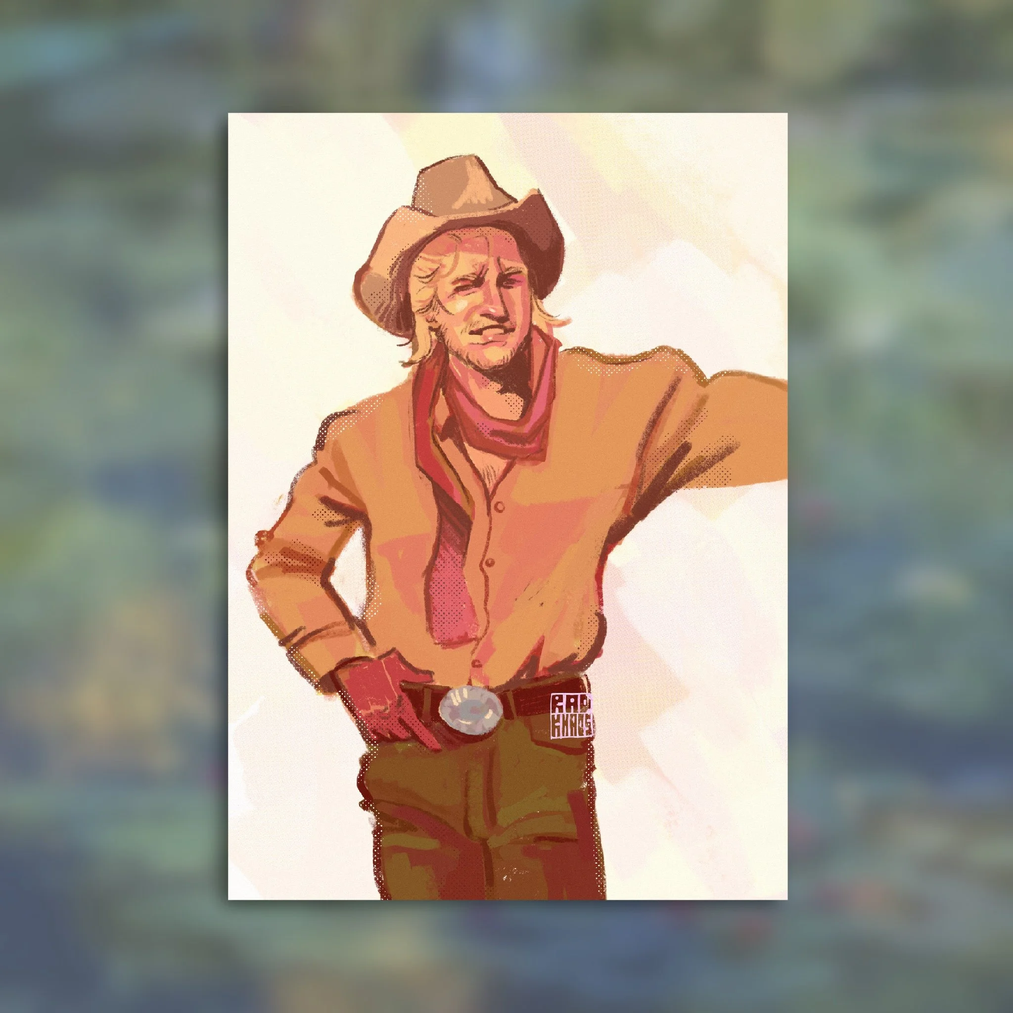 The Cowboy print