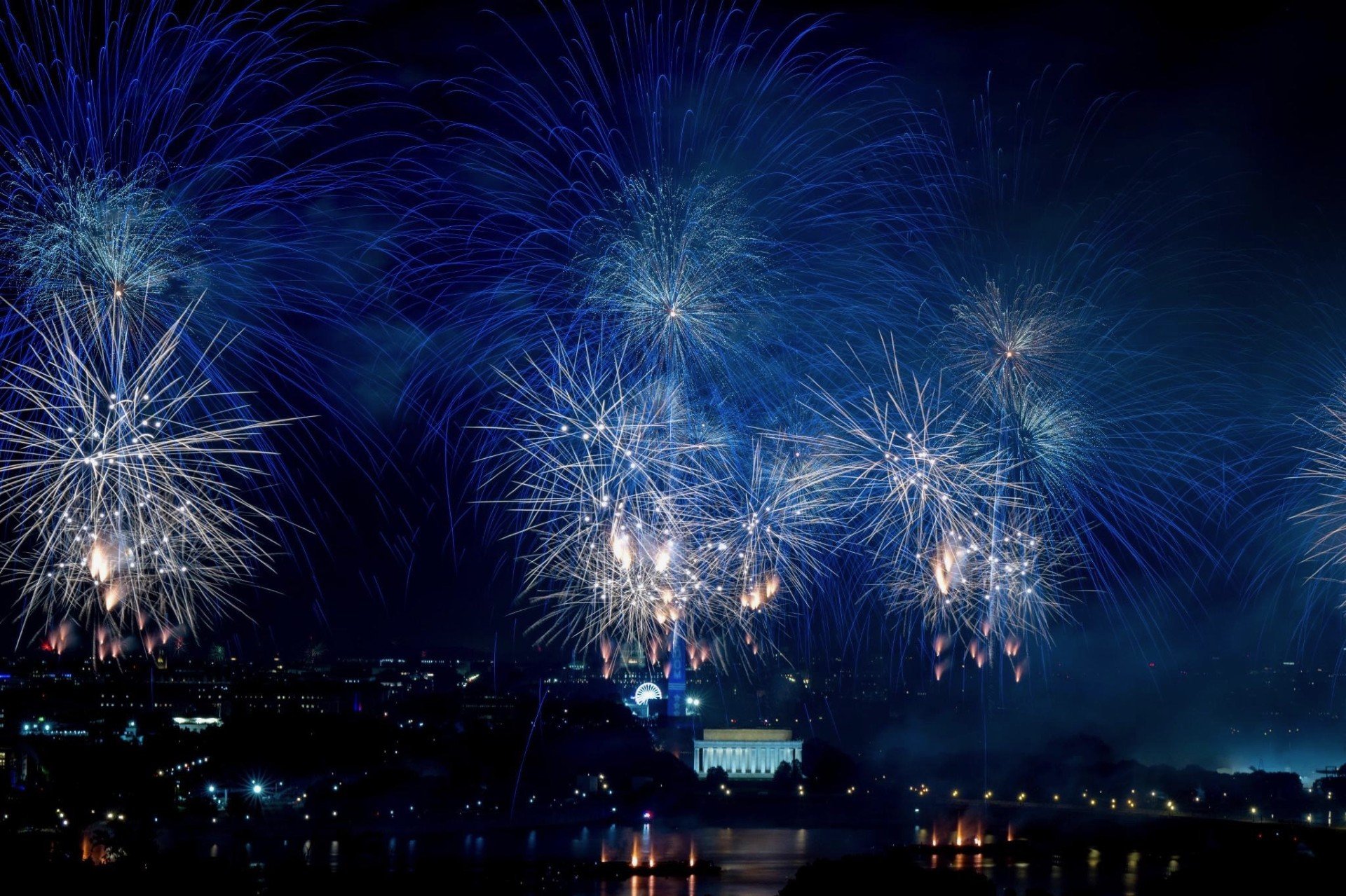 Forth of July photos from Top of The Town Rooftop. Photo credit Freedom 250.