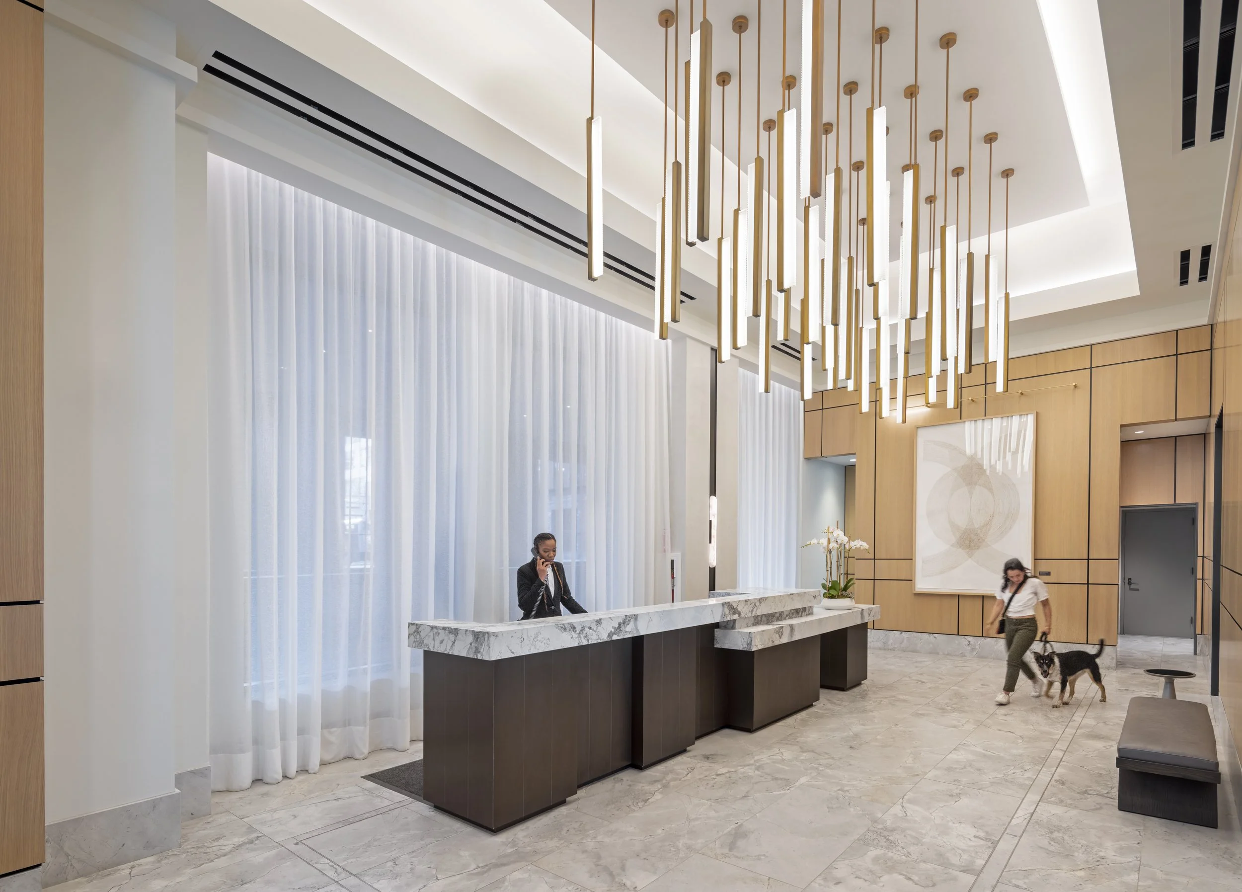 Lobby with 24 hour concierge