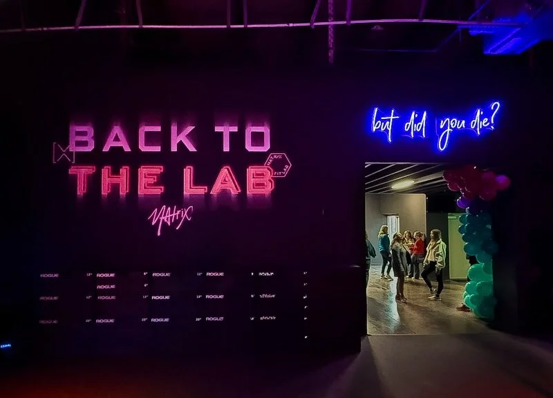 Can&rsquo;t take our eyes off these bold wall graphics we did for @matrixfitlab 🤩🏋️🌆